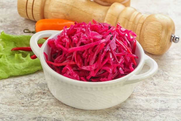 Pickled cabbage in Georgian with beetroot – a simple and delicious recipe, how to cook step by step