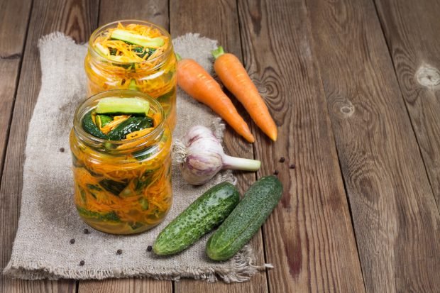 Cucumbers with seasoning for Korean carrots for winter – a simple and delicious recipe, how to cook step by step