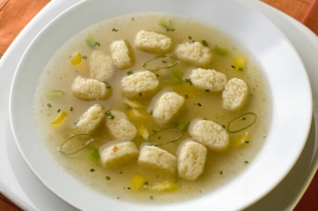 Vegetable soup with corn dumplings – a simple and delicious recipe, how to cook step by step