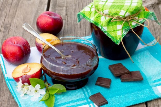 “ Plum in chocolate” for winter is a simple and delicious recipe, how to cook step by step