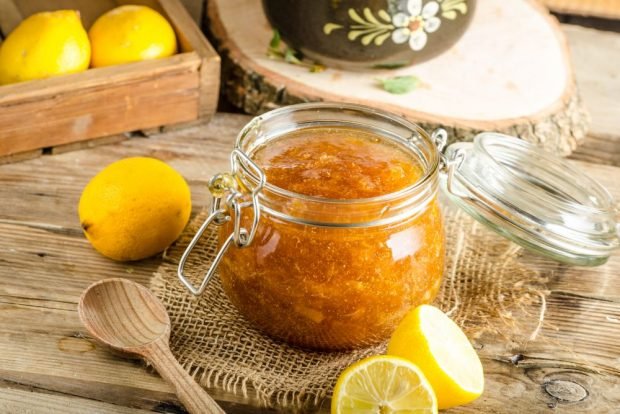 Lemon jam with zest is a simple and delicious recipe, how to cook step by step