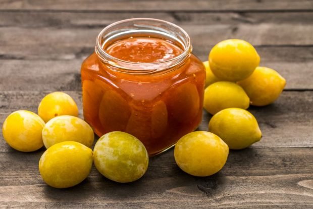 Jam-five minutes of pitted yellow plum – a simple and delicious recipe, how to cook step by step