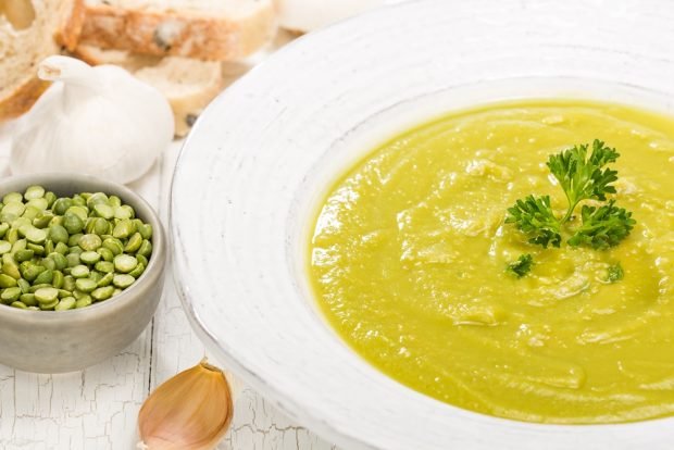 Quick pea soup-puree – a simple and delicious recipe, how to cook step by step