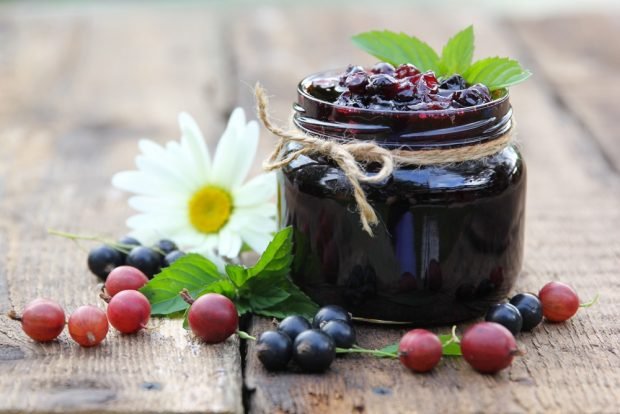 Jam from black currant and gooseberry – a simple and delicious recipe, how to cook step by step