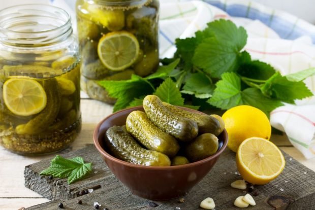 Crispy pickled cucumbers with lemon for winter – a simple and delicious recipe, how to cook step by step