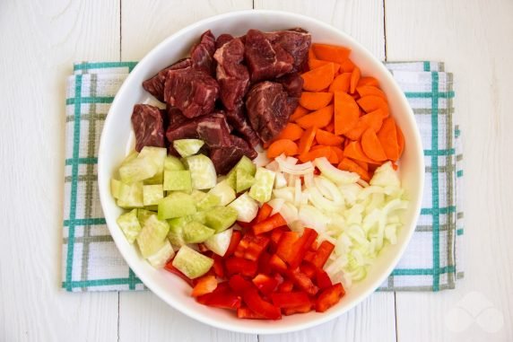 Lagman in Uzbek with ready: photo of recipe preparation, step 1