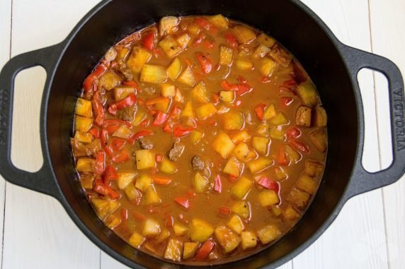 Lagman in Uzbek with ready: photo of recipe preparation, step 6