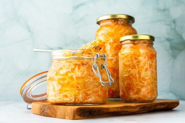 Pickled cabbage with vinegar is a simple and delicious recipe, how to cook step by step