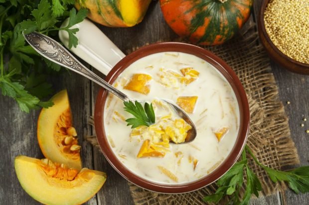 Milk soup with pumpkin and millet – a simple and delicious recipe, how to cook step by step