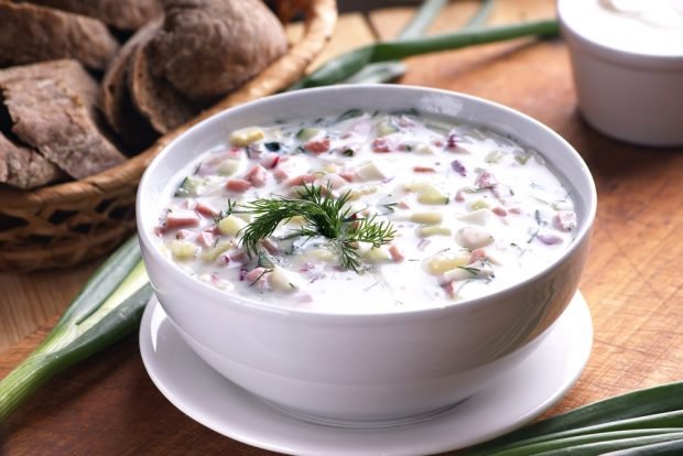 Okroshka on natural yogurt – a simple and delicious recipe, how to cook step by step