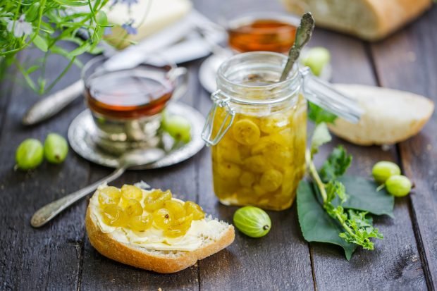 “Royal” gooseberry jam with cherry leaves – a simple and delicious recipe, how to cook step by step