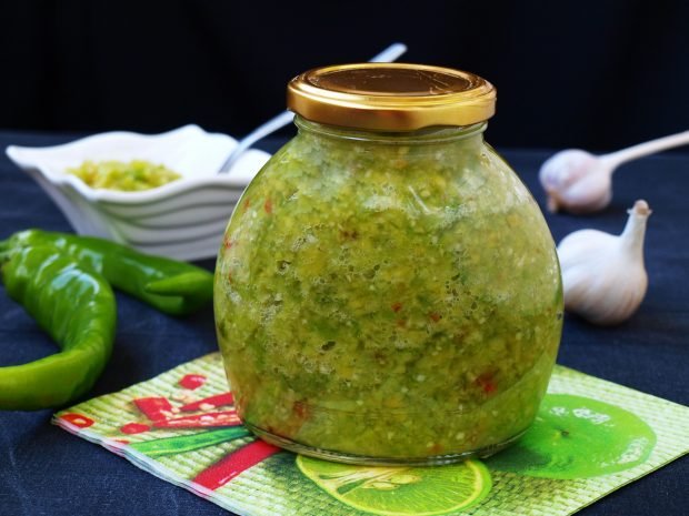 Green adjika for winter is a simple and delicious recipe, how to cook step by step