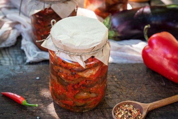 Mother–in-law's tongue of eggplant with garlic for winter is a simple and delicious recipe, how to cook step by step