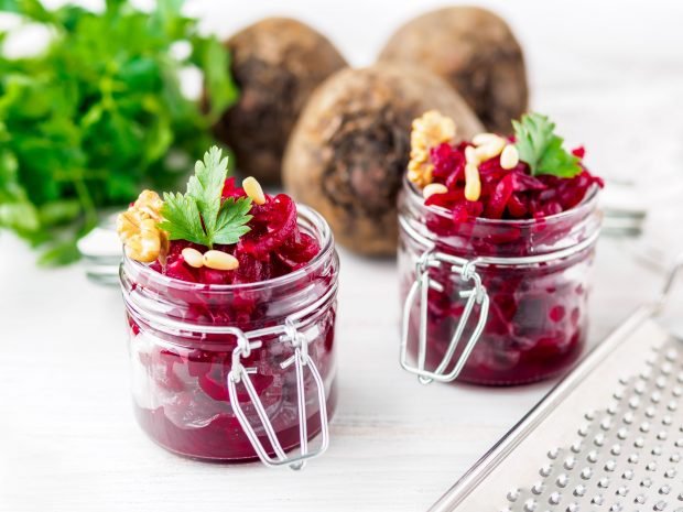 Beetroot salad for winter