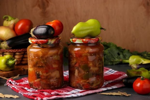 Eggplant and pepper lecho for winter is a simple and delicious recipe how to cook step by step