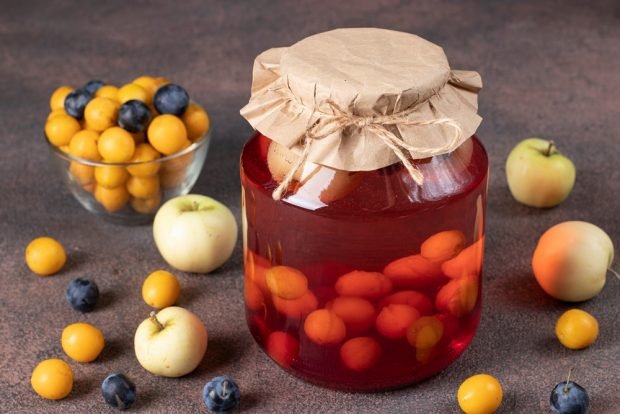 Compote of apples and plums for winter without sterilization – a simple and delicious recipe, how to cook step by step