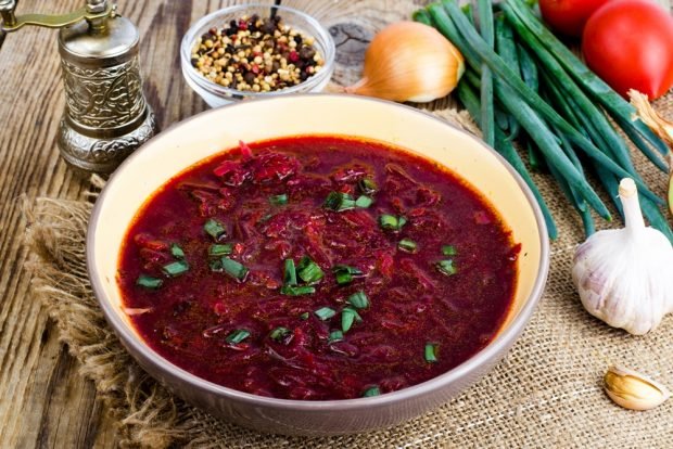 Borscht without potatoes