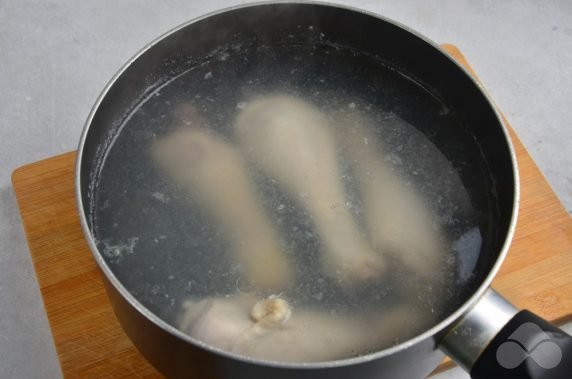 Chicken soup with potatoes and rice: photo of recipe preparation, step 1