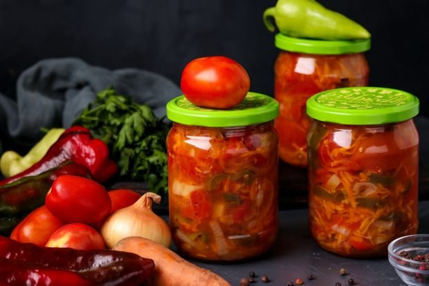 Tomato salad for winter