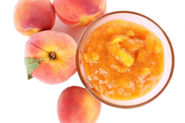 Peach jam with agar