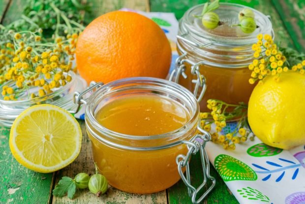 Green gooseberry jam with orange is a simple and delicious recipe, how to cook step by step