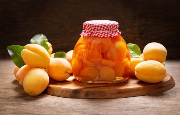 Apricots in syrup for winter is a simple and delicious recipe for how to cook step by step