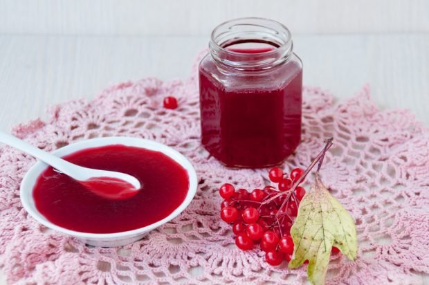 Viburnum jelly without seeds