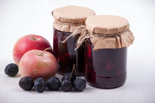 Sloe and apple jam