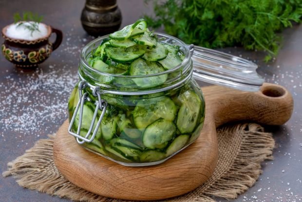 Cucumber salad with dill and garlic for winter – a simple and delicious recipe, how to cook step by step