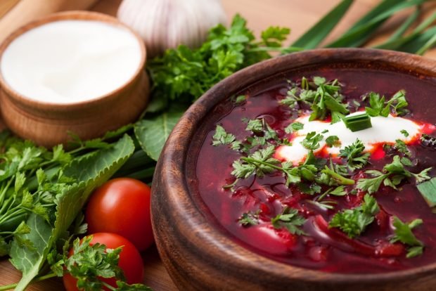 Borscht with red beans – a simple and delicious recipe, how to cook step by step