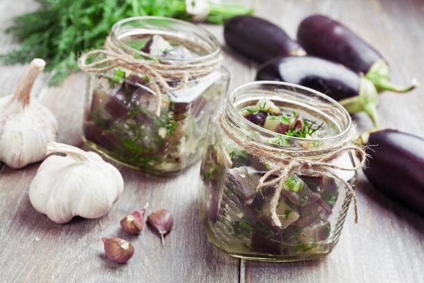 Pickled eggplants for winter without sterilization