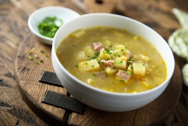 Classic pea soup with sausage – a simple and delicious recipe, how to cook step by step