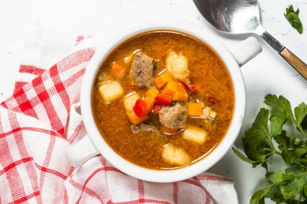 Hungarian beef Goulash soup – a simple and delicious recipe, how to cook step by step