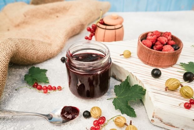 Black gooseberry jelly is a simple and delicious recipe, how to cook step by step