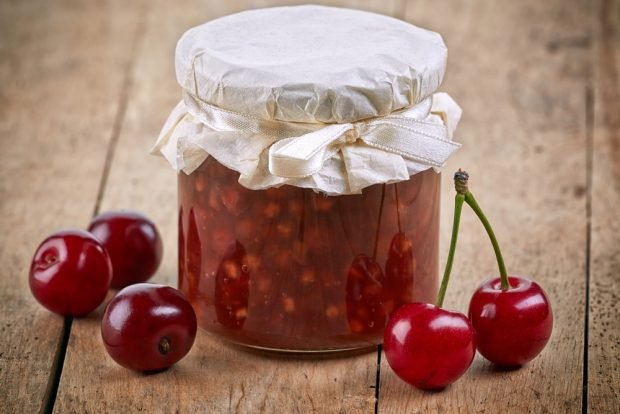 Apple-cherry jam is a simple and delicious recipe how to cook step by step