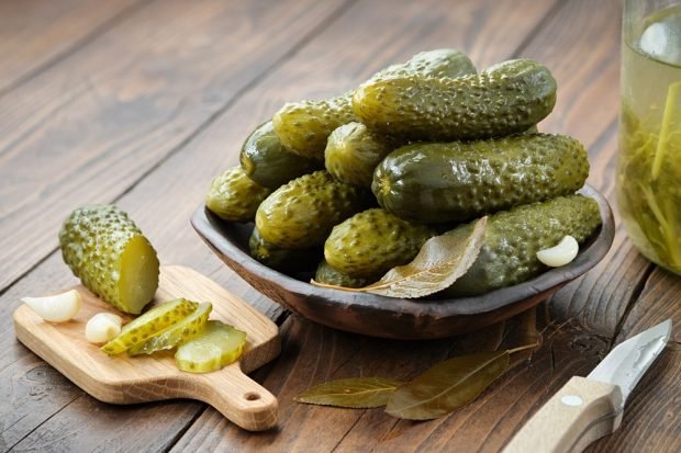 Canned gherkins