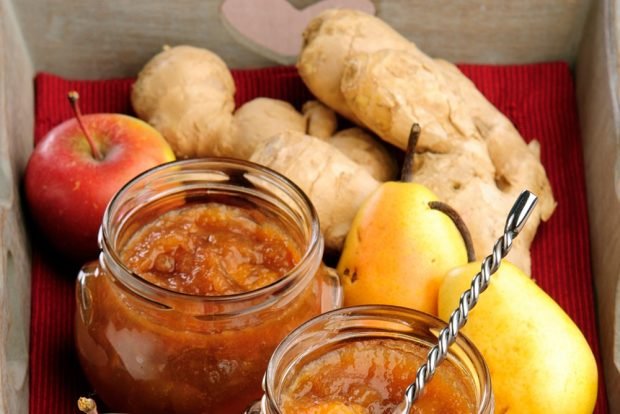 Apple jam with ginger is a simple and delicious recipe how to cook step by step