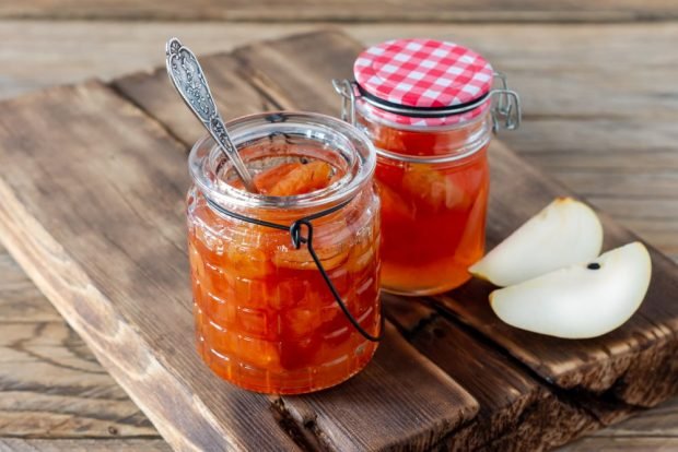 Pear jam slices with peel – a simple and delicious recipe, how to cook step by step