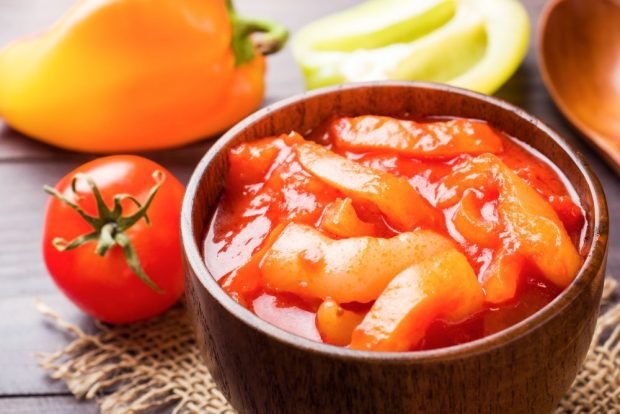 Bulgarian pepper lecho with tomatoes and vinegar – a simple and delicious recipe, how to cook step by step