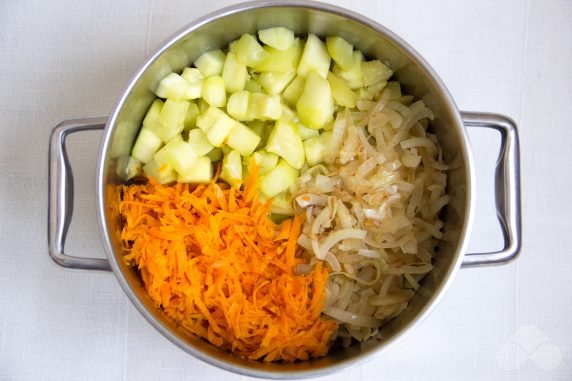 The best recipe for squash caviar for winter : photo of recipe preparation, step 3