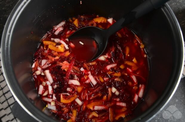 Tomato dressing for winter in a slow cooker: photo of recipe preparation, step 5