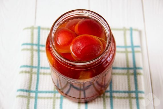 Pitted plum compote: photo of recipe preparation, step 2