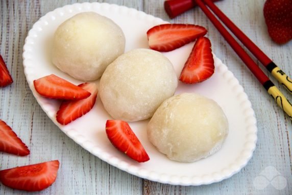 Rice flour mochi: photo of recipe preparation, step 5